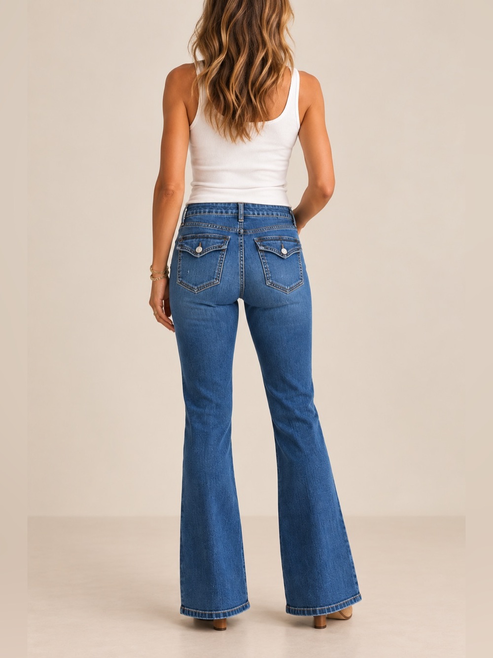 Gloria Vanderbilt Bootcut Jeans in Blue Denim size 8
